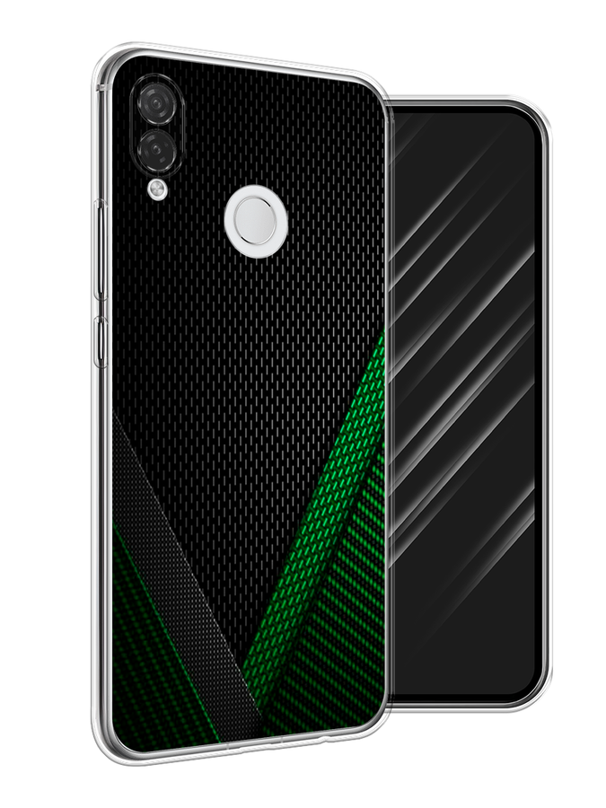 

Чехол Awog на Huawei P Smart Plus "Зеленый карбон", Черный;зеленый, 68250-3