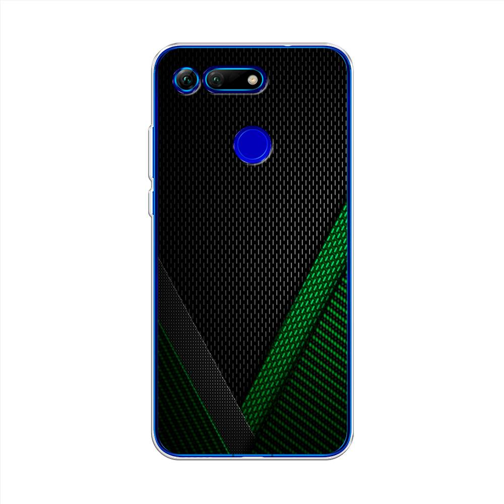 фото Чехол awog "зеленый карбон" для huawei honor v20 (view 20)