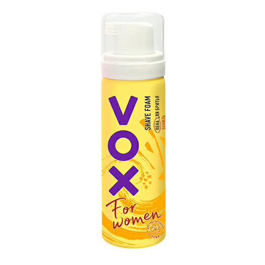 Пена для бритья Vox For Women Ваниль женский 50 мл мусс пена для бритья carelax silk touch женский ваниль 200 мл