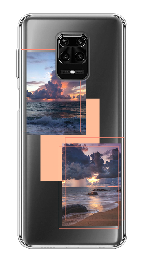 

Чехол на Xiaomi Redmi Note 9S/Note 9 Pro "Sky collage", Розовый;прозрачный;синий, 37950-1