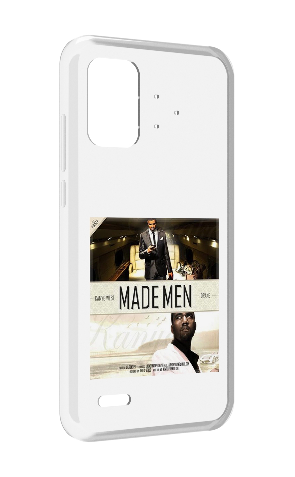 

Чехол MyPads Kanye West & Drake - Made Men для UMIDIGI Bison Pro, Прозрачный, Tocco