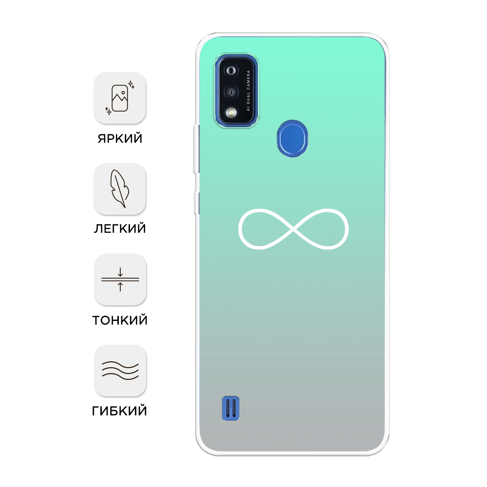 

Чехол Awog на ZTE Blade A51 / ЗТЕ Блэйд A51 "Неоновый самурай", Разноцветный, 134550-6