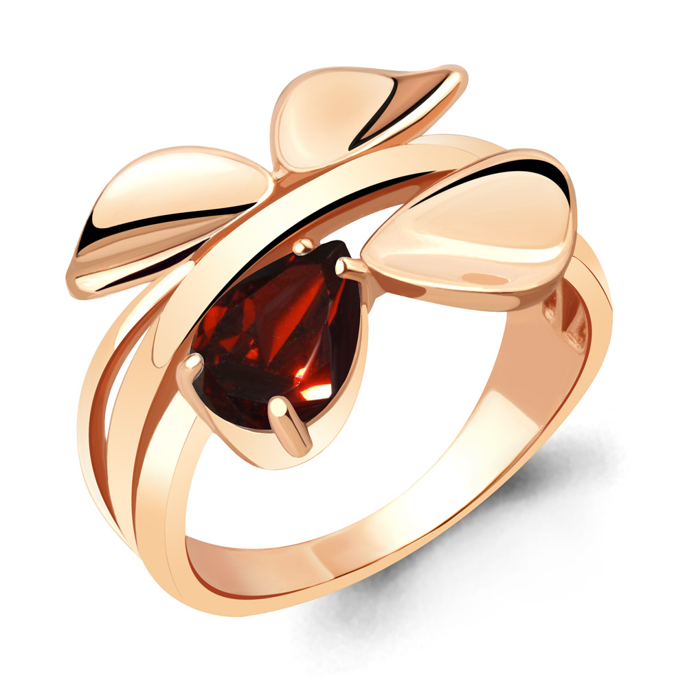 

Кольцо из серебра с гранатом р. , Aquamarine 6919203_925_з, 6919203_925_з