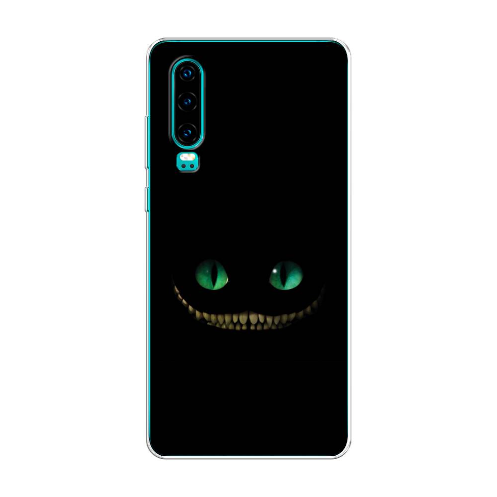 

Чехол Awog на Huawei P30 "Зеленоглазый чеширский кот", Черный, 68550-10