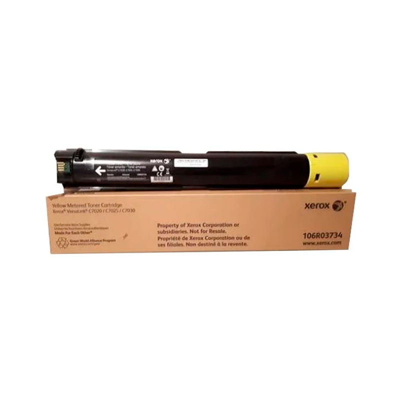 

Тонер-картридж Xerox VL C7020/7025/7030 (15K стр.), желтый (metered) 106R03734
