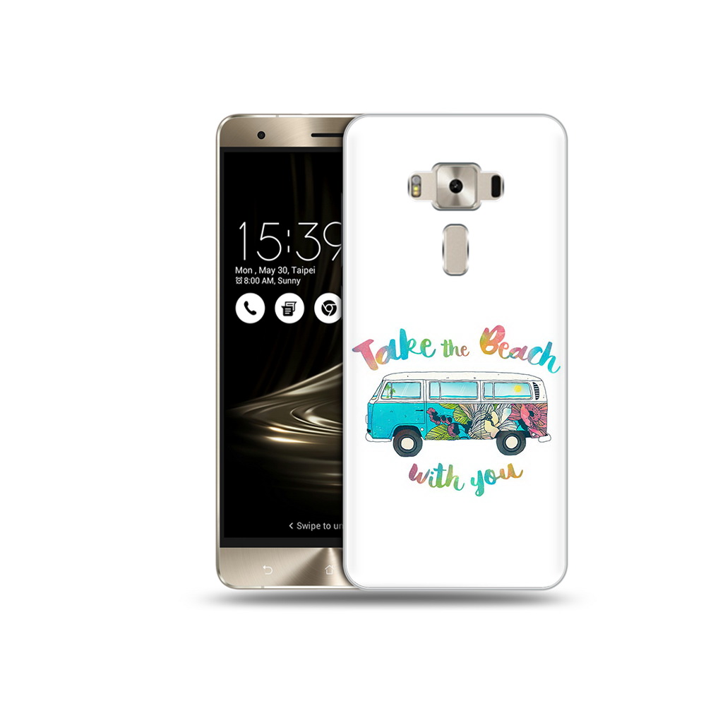 

Чехол MyPads Tocco для Asus ZenFone 3 Хиппи автобус, Прозрачный, Tocco