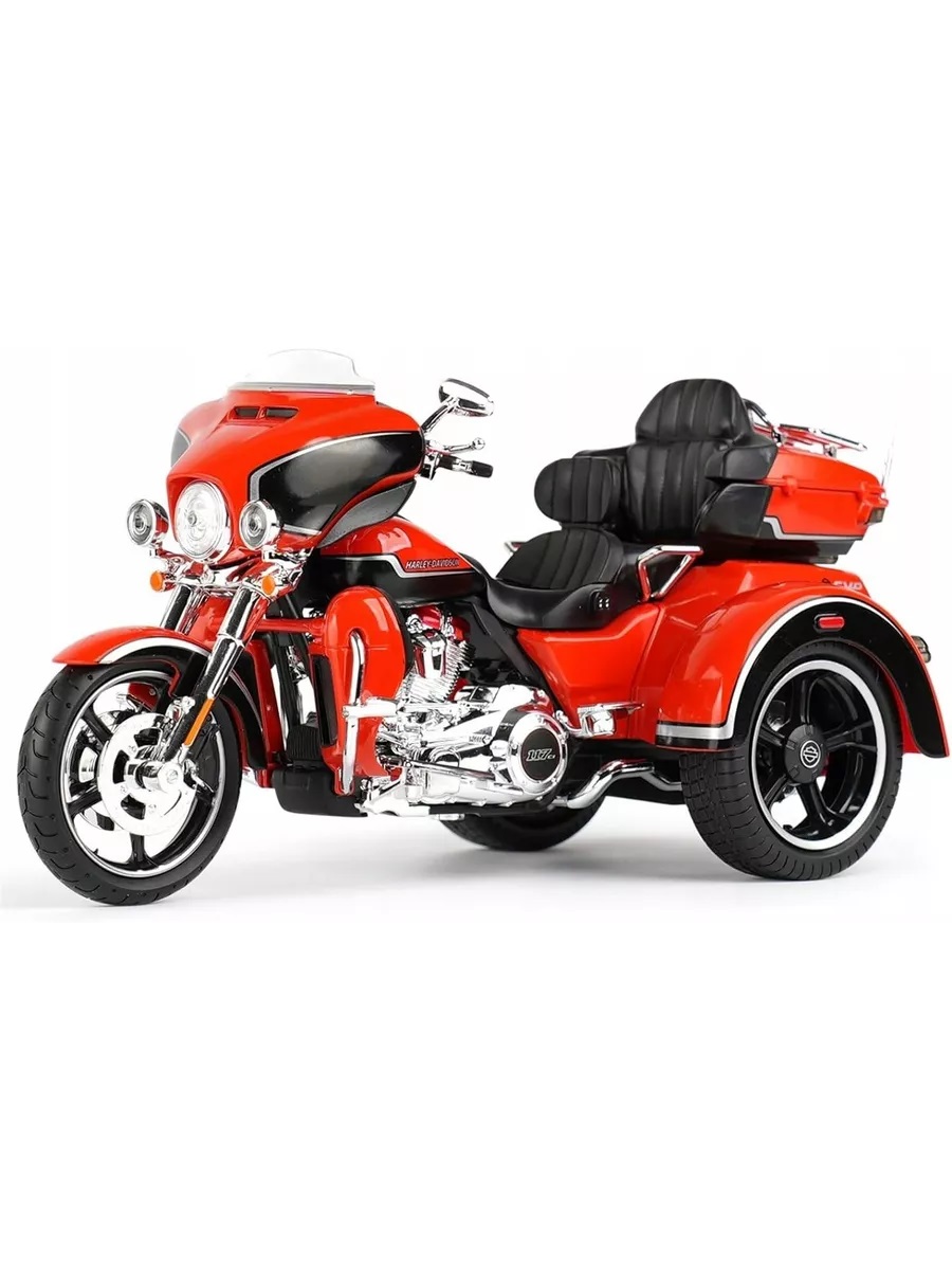 

Игрушечный транспорт Maisto 1:12 H-D Motorcycles - 2021 CVO Tri Glide Met.Orange/Met.Black, Оранжевый, 32337