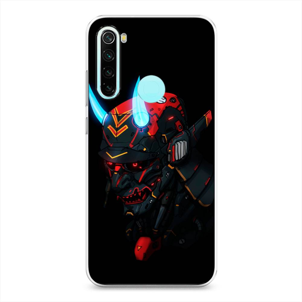 

Чехол Awog на Xiaomi Redmi Note 8 "Неоновый самурай", Разноцветный, 36550-6