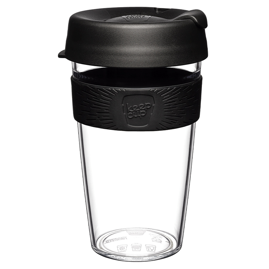 фото Кружка keepcup original l 454 мл clear black keepcup