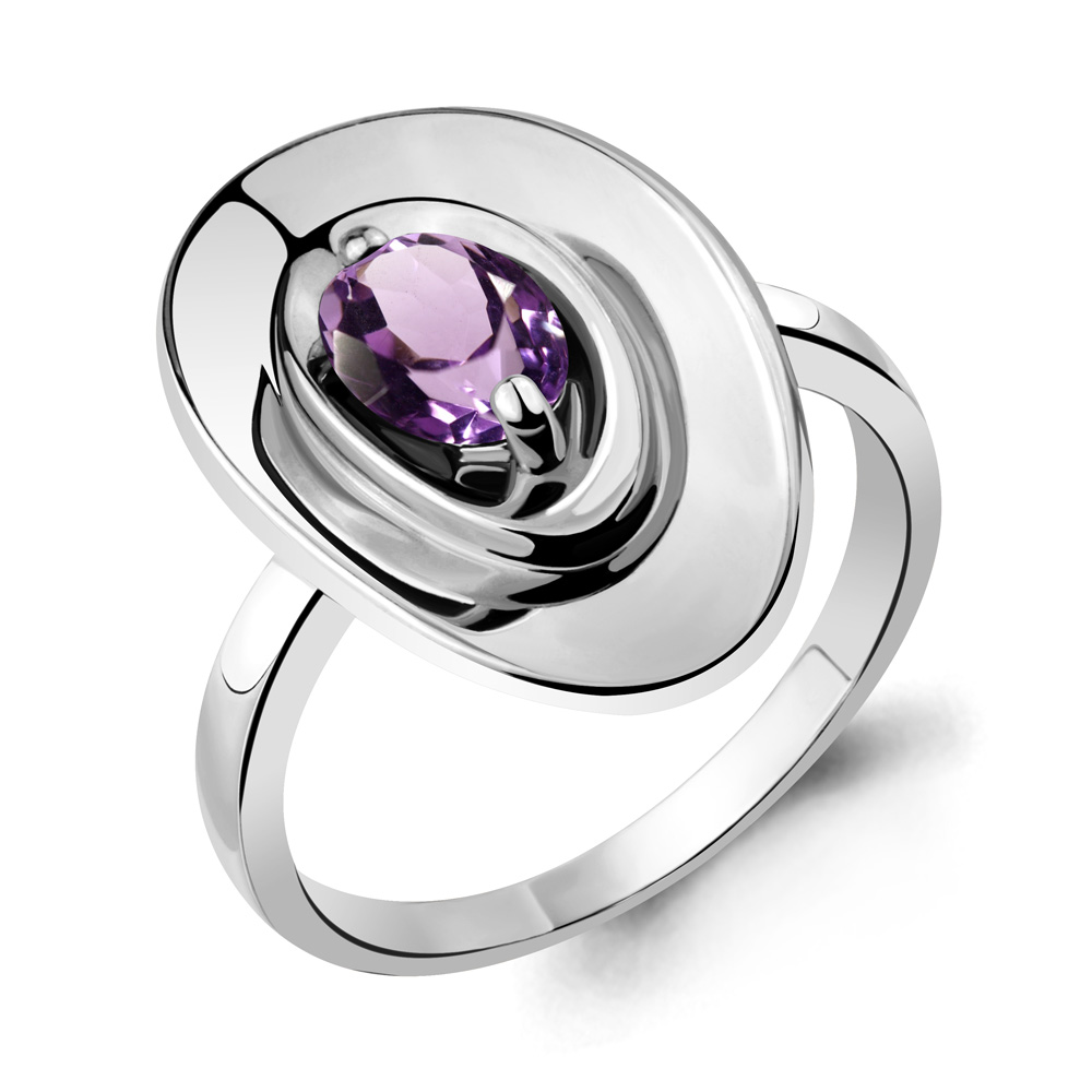 

Кольцо из серебра с аметистом р. , Aquamarine 6918904_925_р, 6918904_925_р