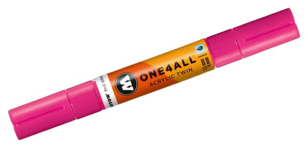 фото Маркер акриловый molotow one4all acrylic twin mlt-227431 двусторонний неон-розовый