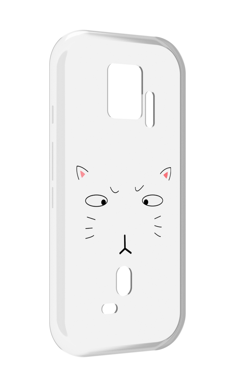 

Чехол MyPads кот-части-лица для ZTE Nubia Red Magic 7S Pro, Прозрачный, Tocco