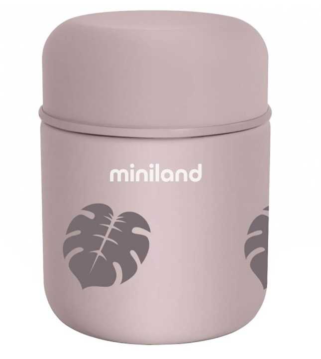 Детский термос Miniland для еды и жидкостей Terra Thermos Mini бежевый-листья 280 мл 4190₽