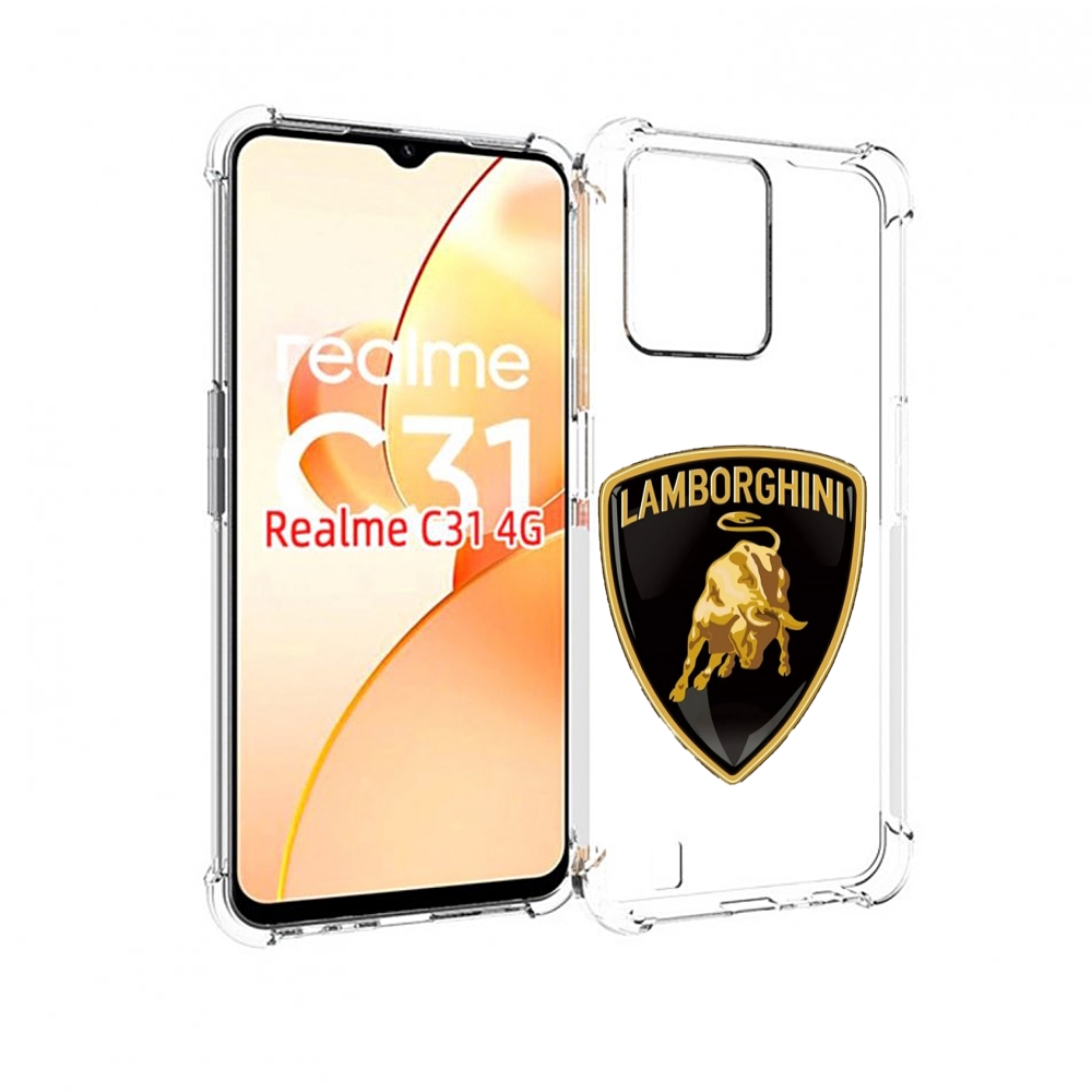 

Чехол MyPads lamborghini-2 для OPPO Realme C31, Прозрачный, Tocco
