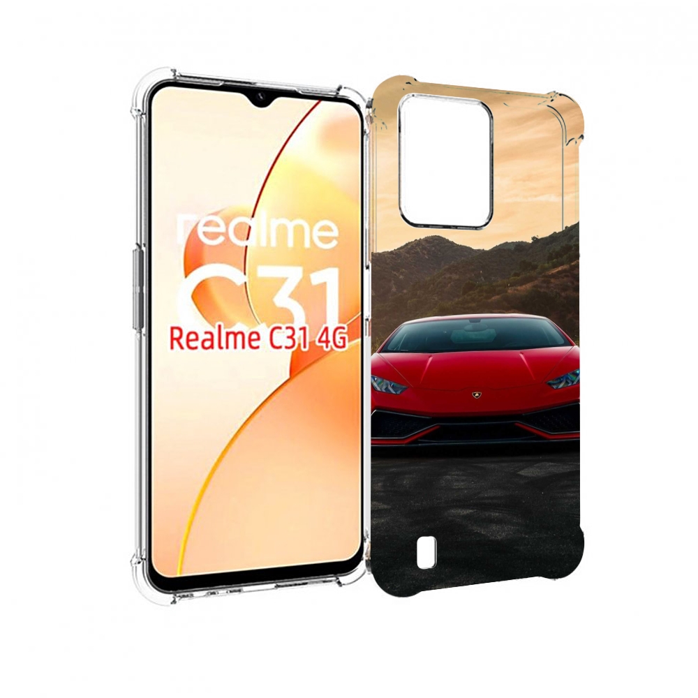 

Чехол MyPads lamborghini 1 мужской для OPPO Realme C31, Прозрачный, Tocco