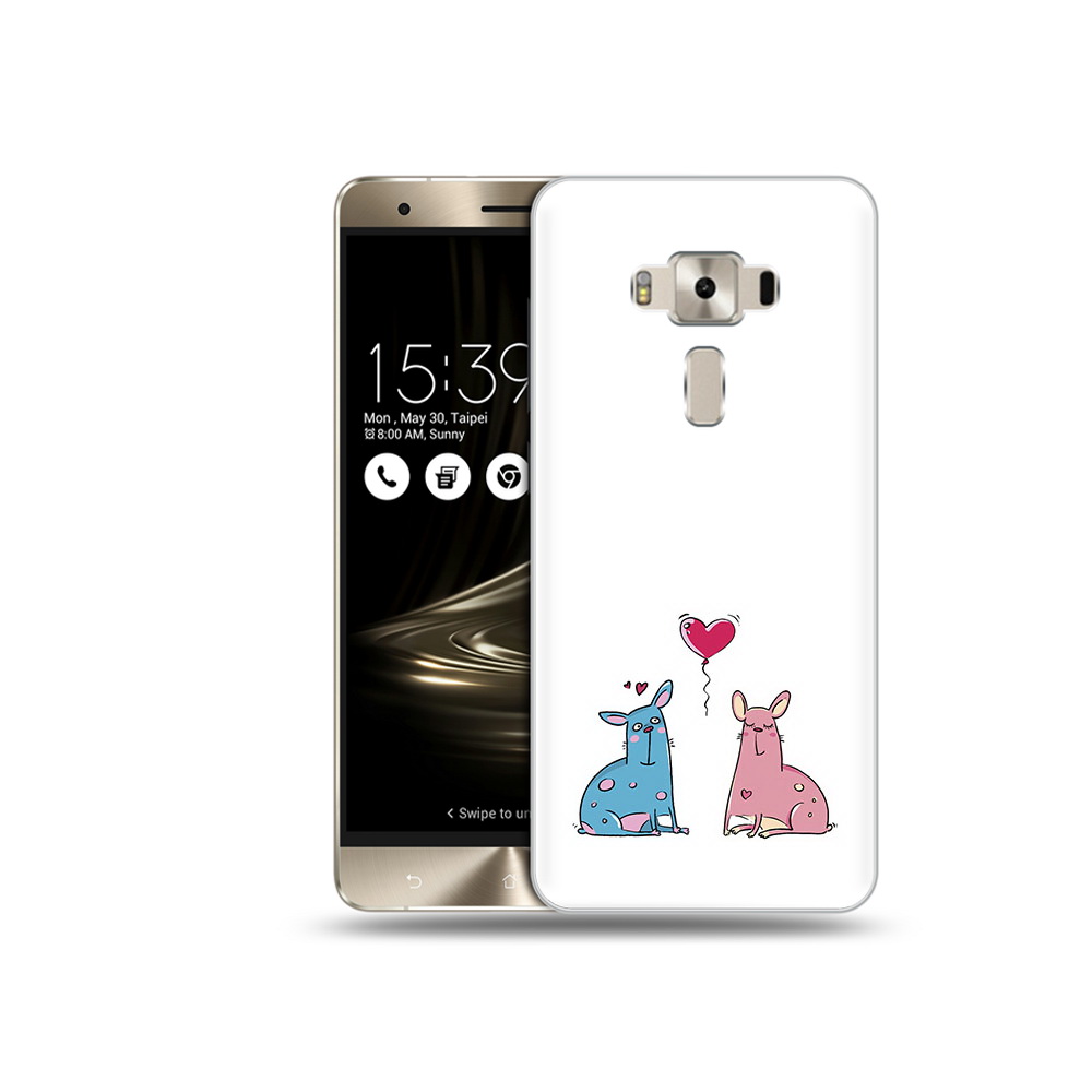 

Чехол MyPads Tocco для Asus ZenFone 3 Лама любовь, Прозрачный, Tocco