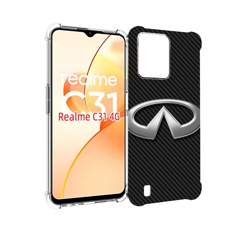 

Чехол MyPads infiniti-2 мужской для OPPO Realme C31, Прозрачный, Tocco