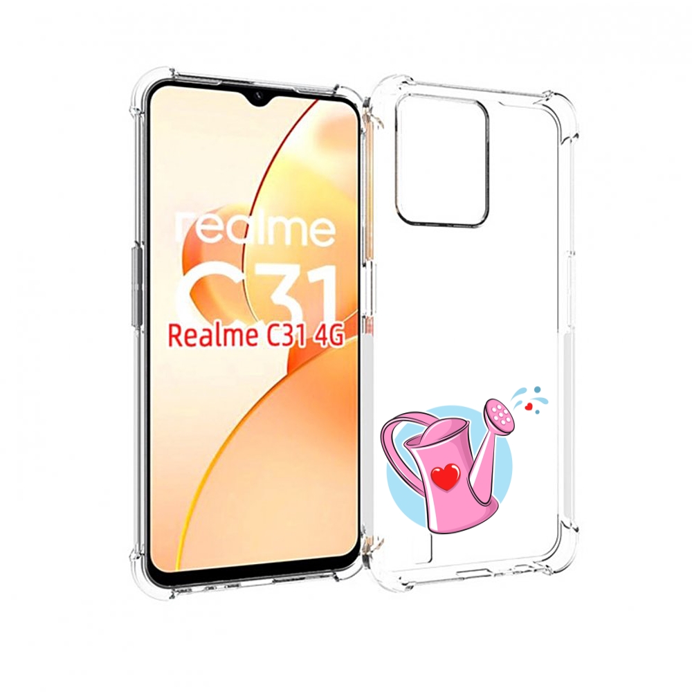

Чехол MyPads Лейка любви 14 февраля для OPPO Realme C31, Прозрачный, Tocco