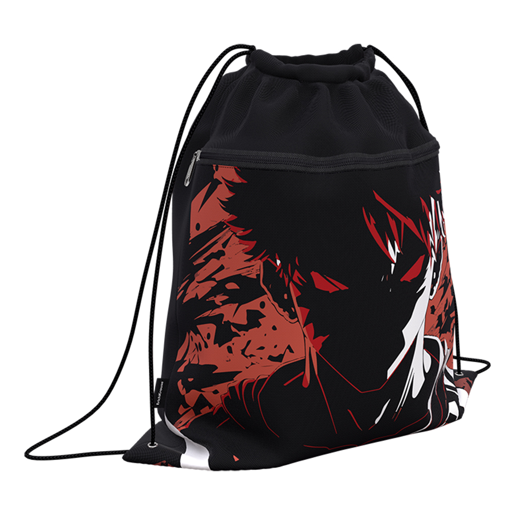 

Мешок для обуви ErichKrause с карманом на молнии 500х410мм Dark Side 60416, Черный, Dark Side