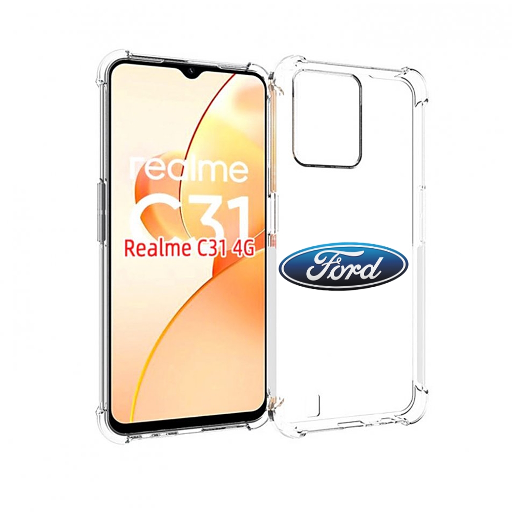 

Чехол MyPads ford-3 мужской для OPPO Realme C31, Прозрачный, Tocco