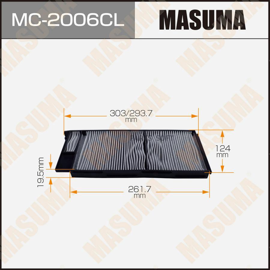 

Воздушный Фильтр Салонный Ас-1883 Masuma (1/40) Masuma арт. MC2006CL