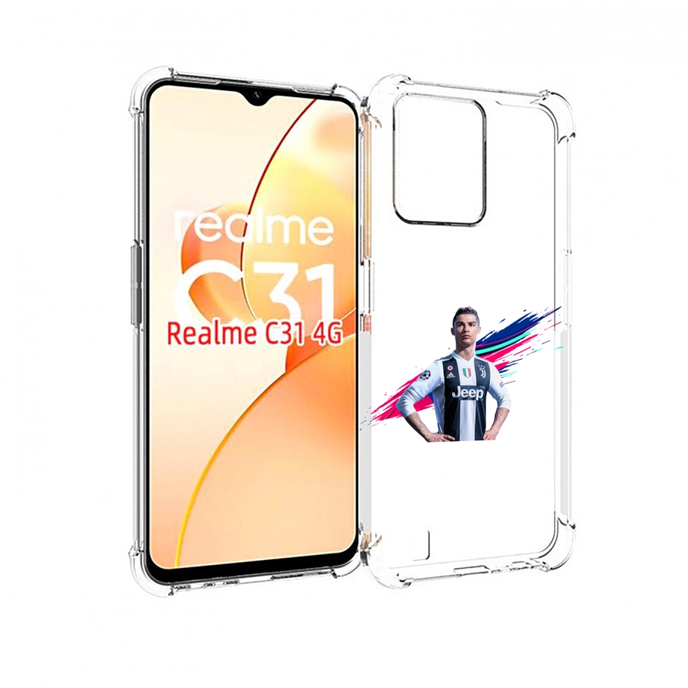 

Чехол MyPads fifa-Криштиану-Роналду мужской для OPPO Realme C31, Прозрачный, Tocco