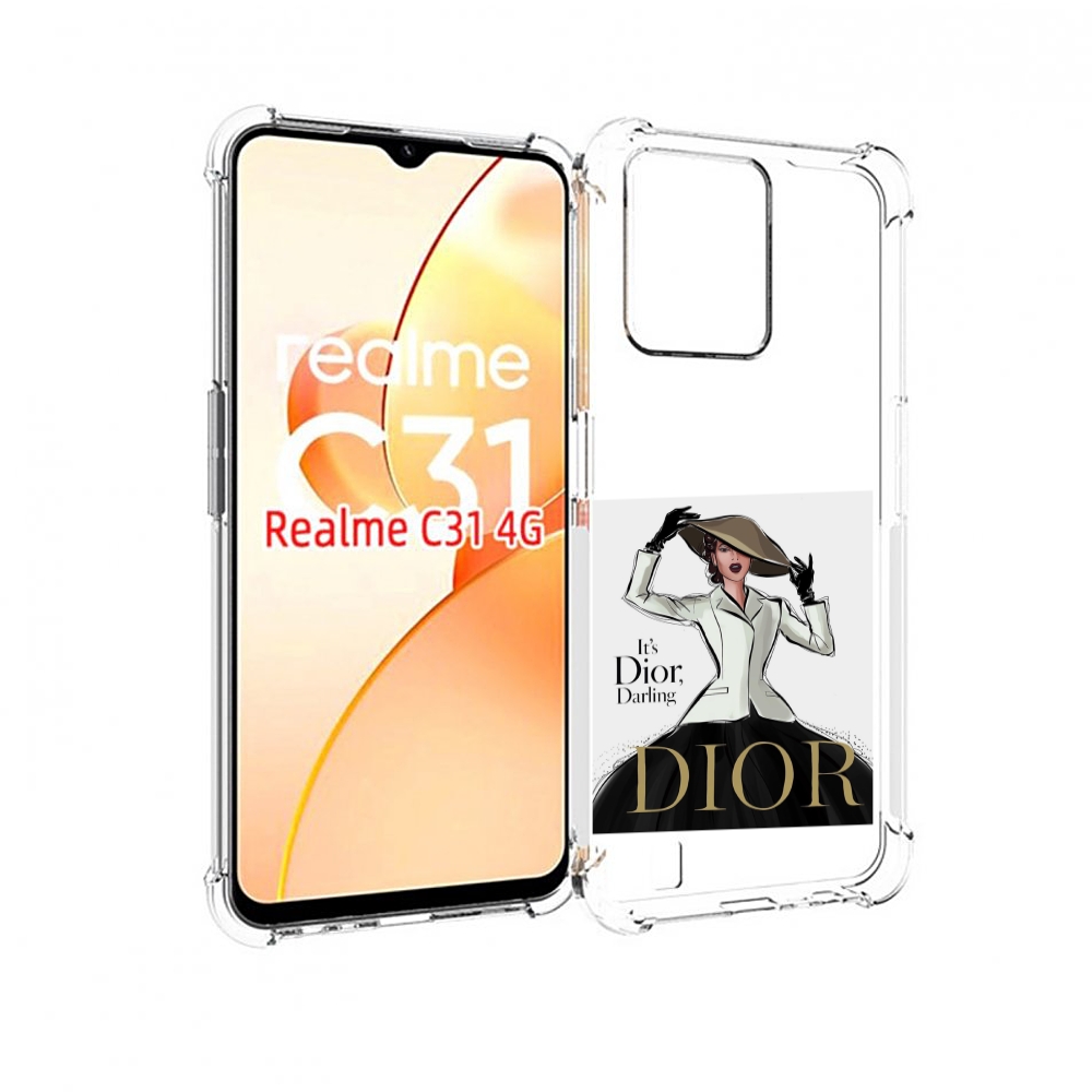 

Чехол MyPads drawings of sketches для OPPO Realme C31, Прозрачный, Tocco