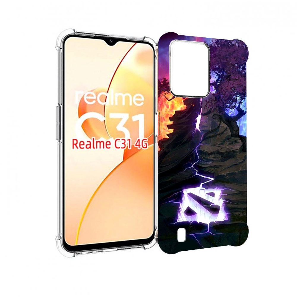 

Чехол MyPads dota 2 логотип для OPPO Realme C31, Прозрачный, Tocco