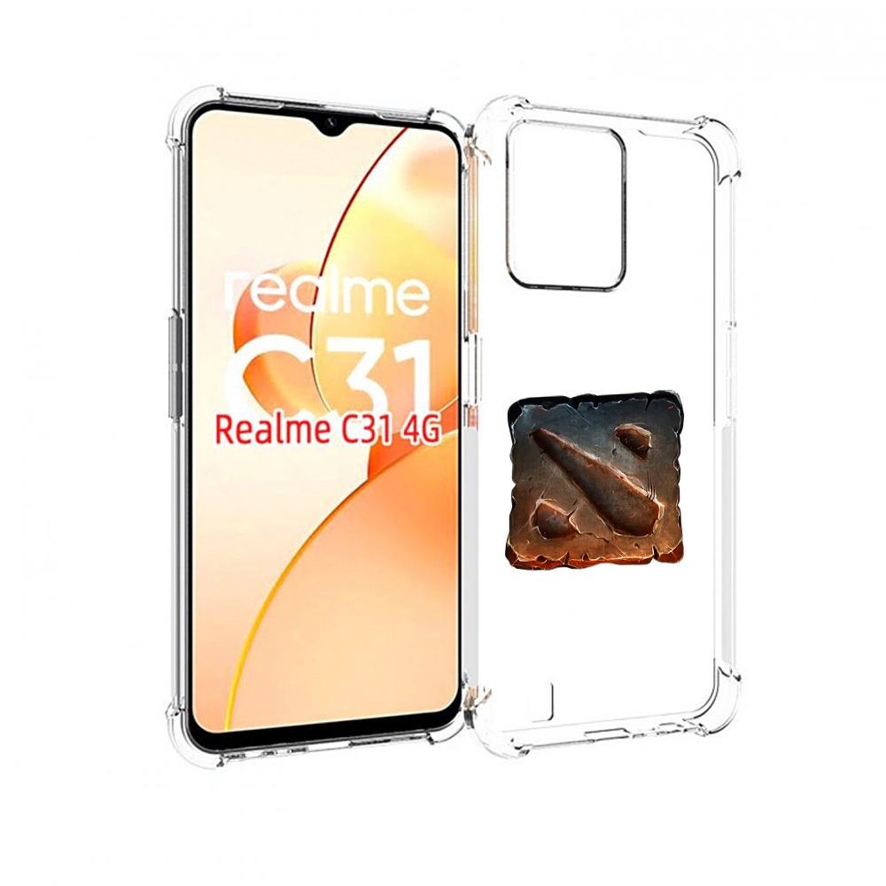 

Чехол MyPads dota 2 логотип 2 для OPPO Realme C31, Прозрачный, Tocco