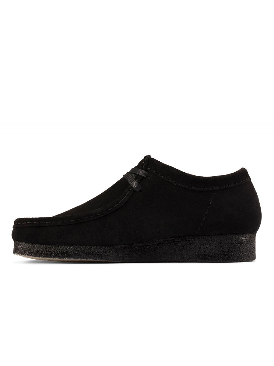 

Полуботинки женские Clarks Wallabee. 26155522 черные 37.5 EU, Wallabee. 26155522