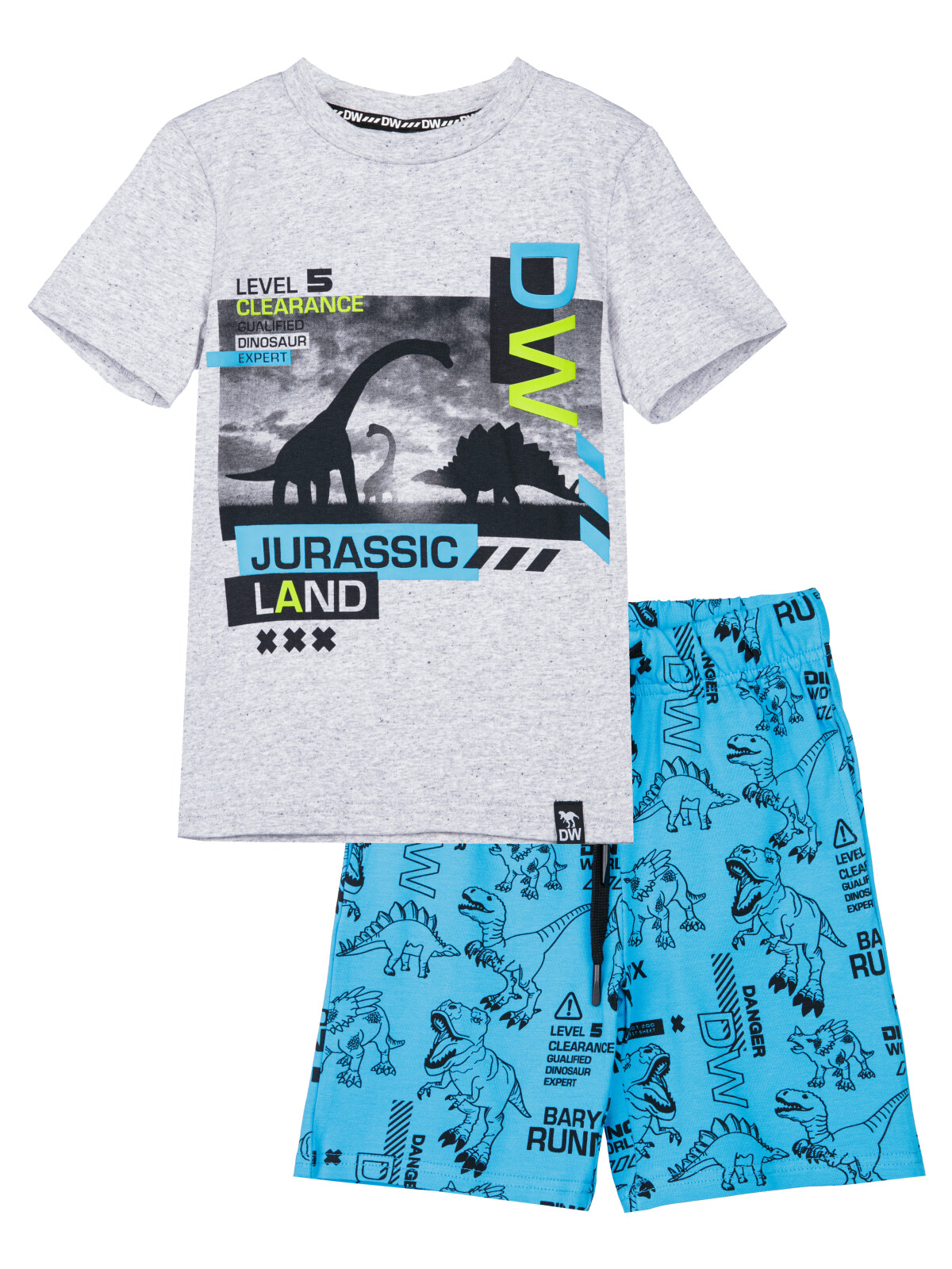 Комплект для мальчиков PlayToday: фуфайка (футболка), брюки, белый,синий,цветной, 110