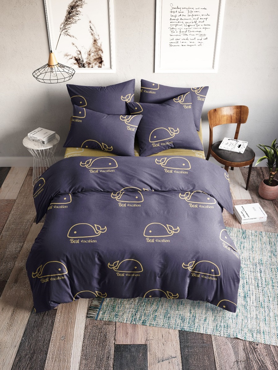 Постельное белье Веселина Приключения 70646-1+70646-2 Бязь 120гр. 2 сп. Евро 70х70 (2)