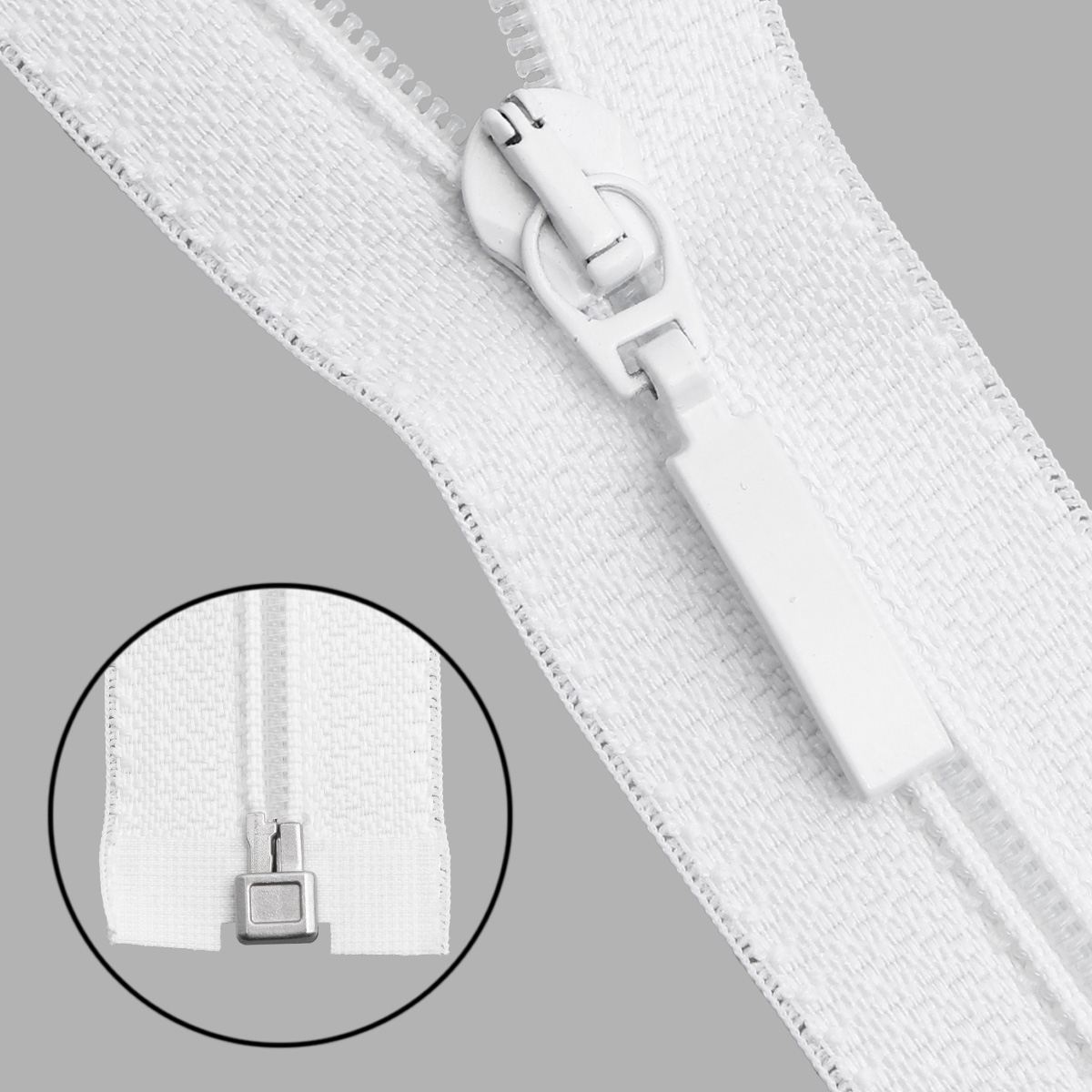 

Молния витая Тип 6 1 замок 50см Arta-F (501 белый), 5 шт, Красный, 25350