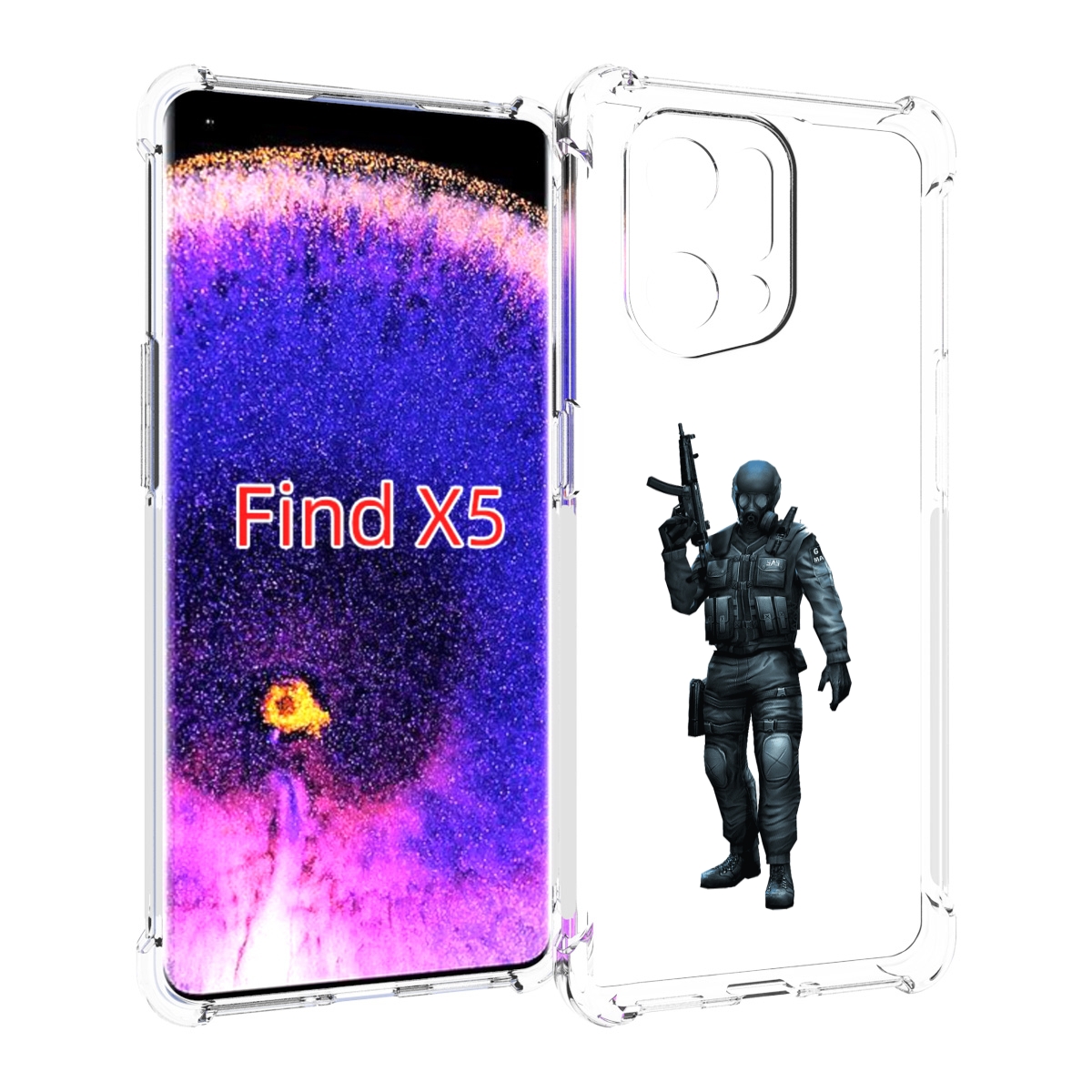 

Чехол MyPads crossfire для Oppo Find X5, Прозрачный, Tocco