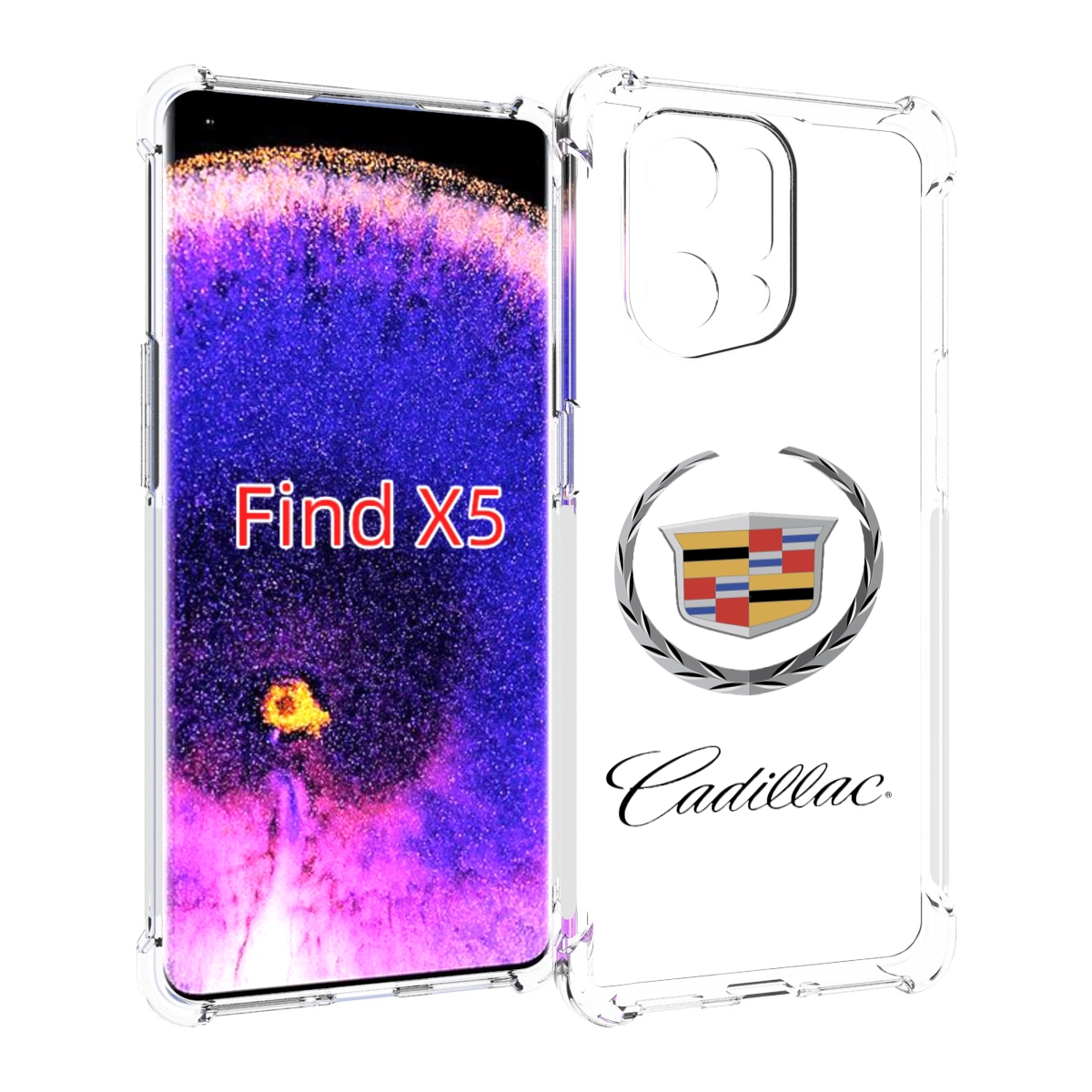 

Чехол MyPads cadillac-4 мужской для Oppo Find X5, Прозрачный, Tocco