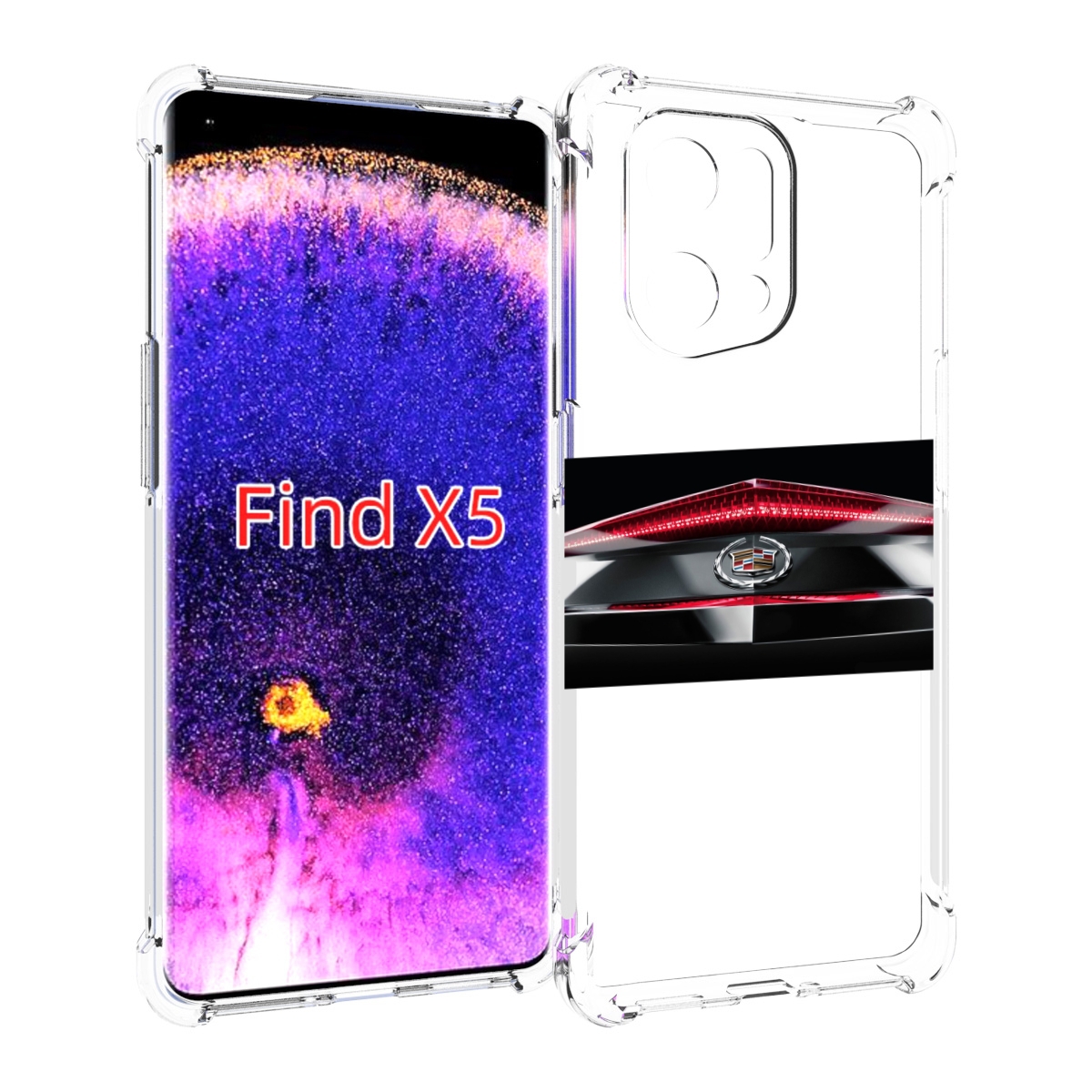 

Чехол MyPads cadillac 3 мужской для Oppo Find X5, Прозрачный, Tocco