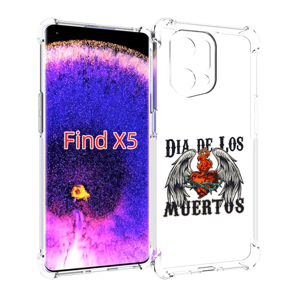 

Чехол MyPads burning-heart для Oppo Find X5, Прозрачный, Tocco