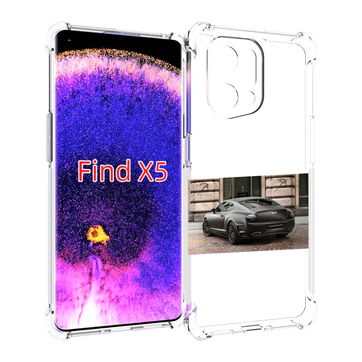 

Чехол MyPads bentley 1 мужской для Oppo Find X5, Прозрачный, Tocco
