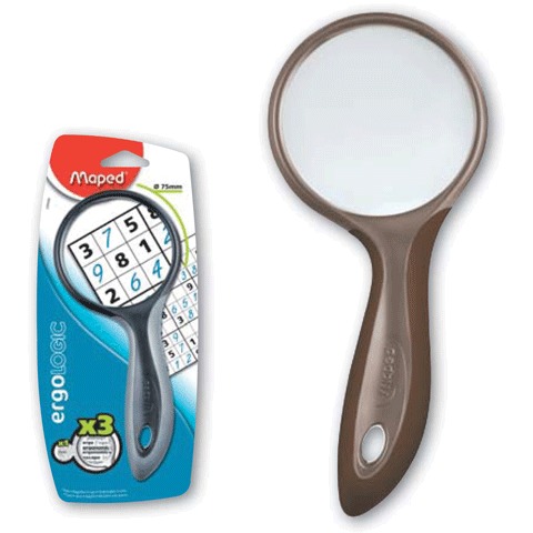 Лупа Maped Ergologic увеличение x3 d=75мм 12шт