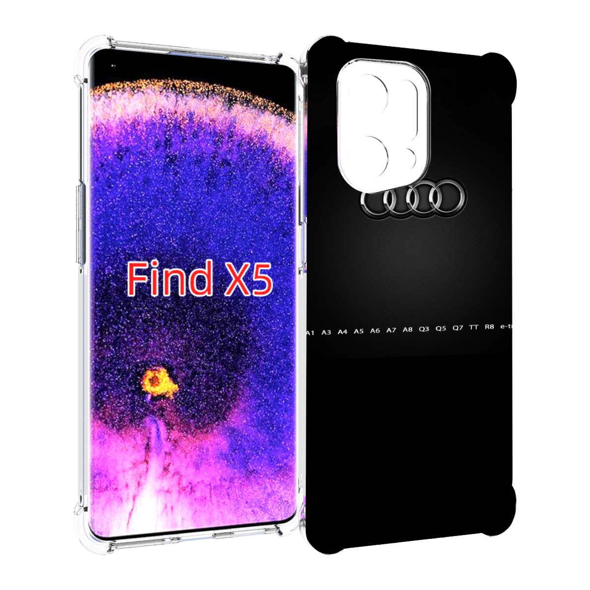 

Чехол MyPads audi 1 мужской для Oppo Find X5, Прозрачный, Tocco