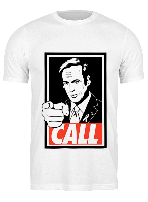 

Футболка мужская Printio Call saul белая 3XL, Белый, Call saul