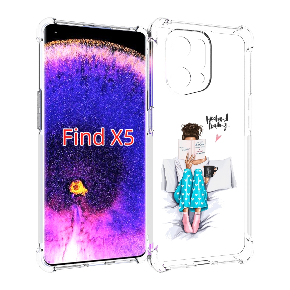 

Чехол MyPads Weekend-loading для Oppo Find X5, Прозрачный, Tocco