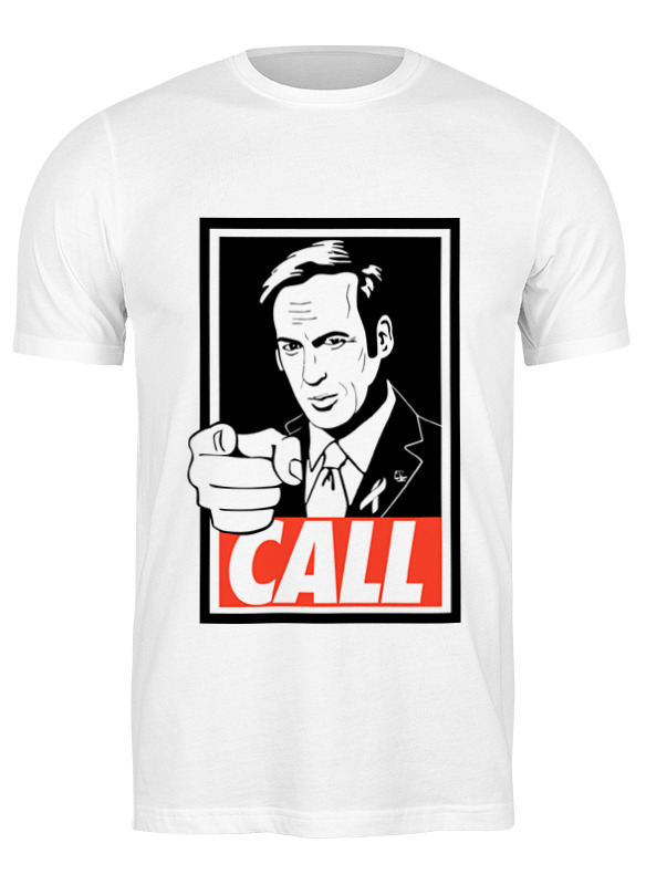 

Футболка мужская Printio Call saul белая 3XL, Белый, Call saul