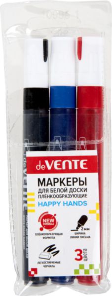 Набор маркеров для досок deVente 3 цвета 2 мм