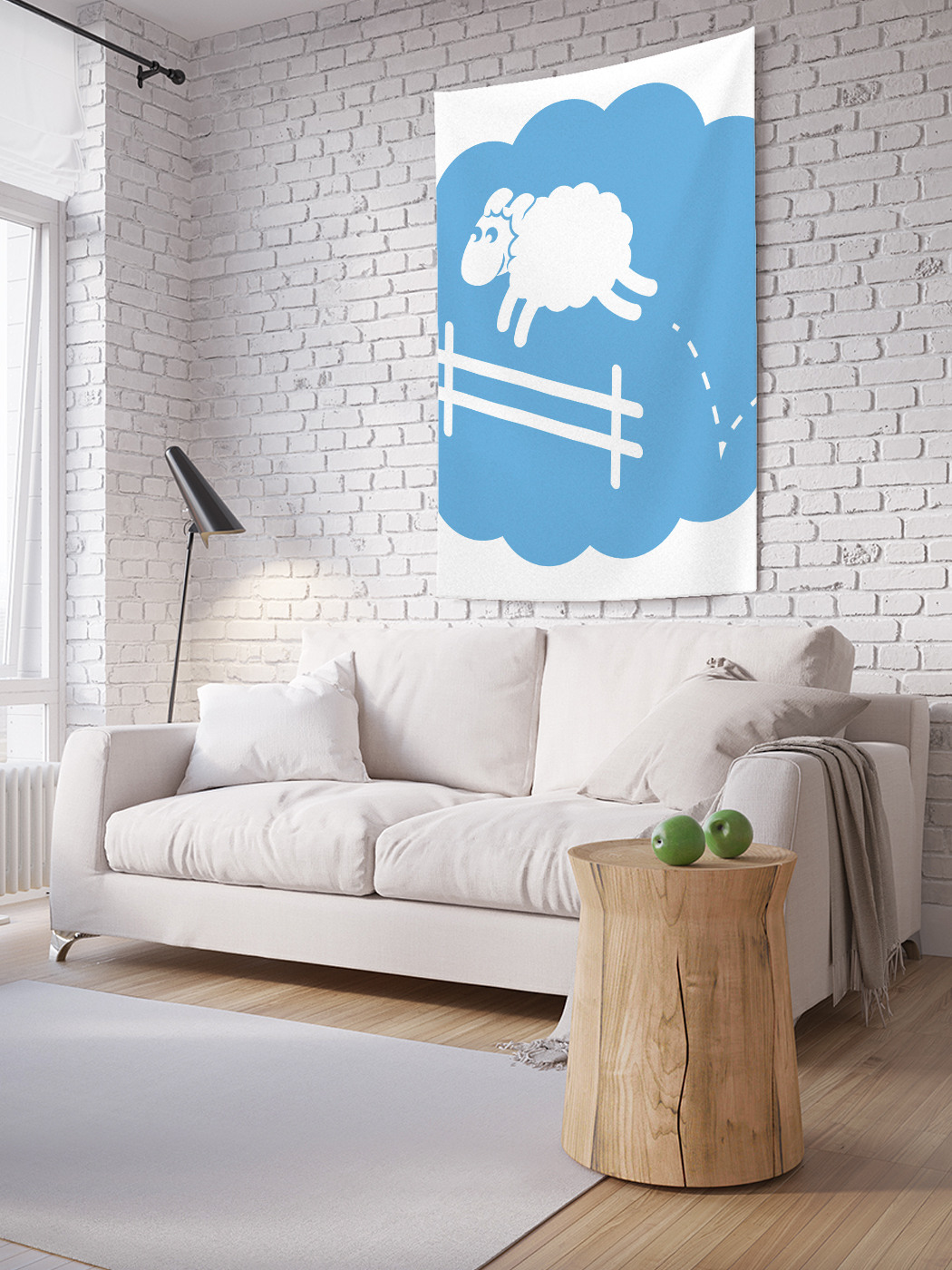 

Вертикальное фотопанно на стену JoyArty Побег овечки 100x150 см, Побег овечки