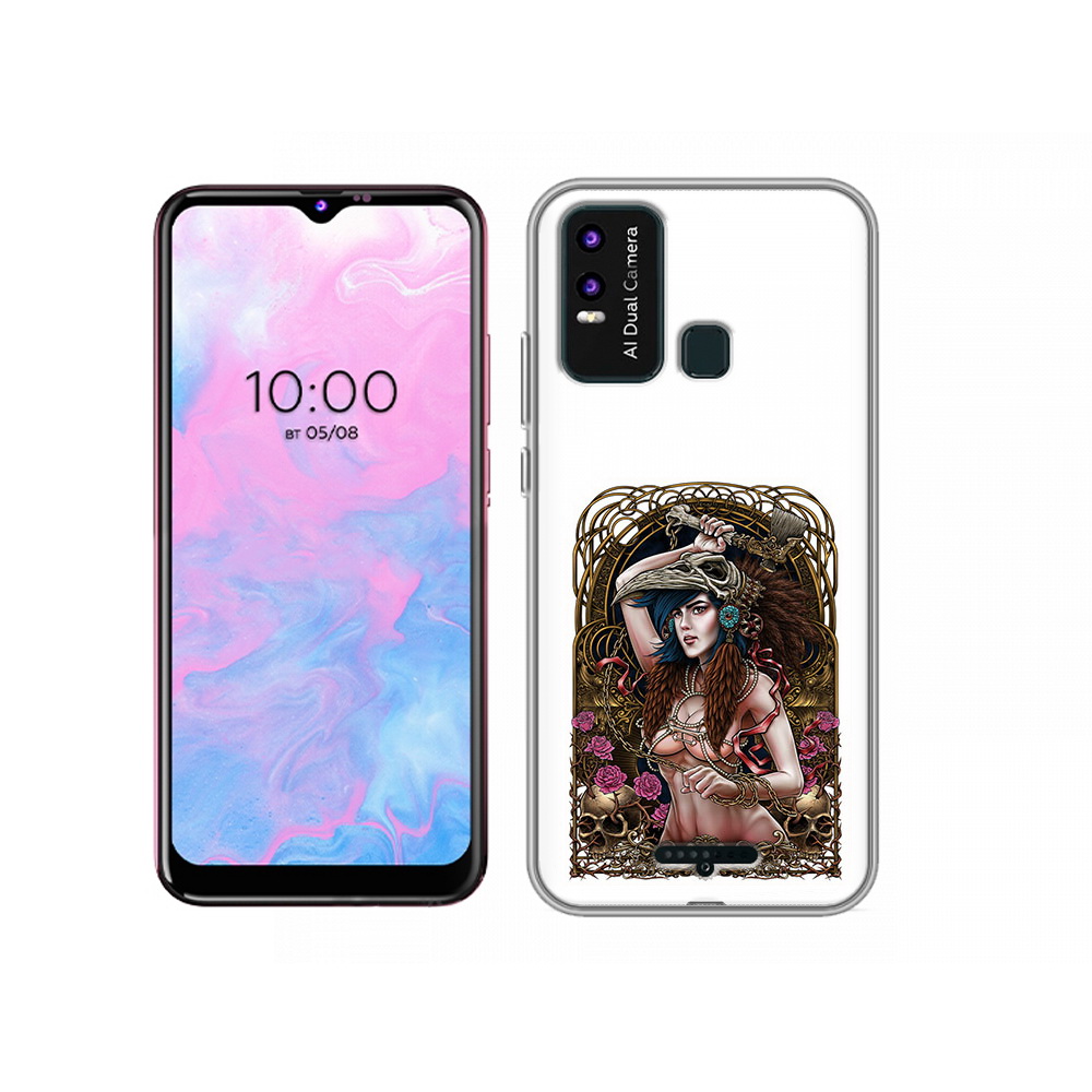 

Чехол MyPads Tocco для BQ 6630L красивая девушка рисунок, Прозрачный, Tocco