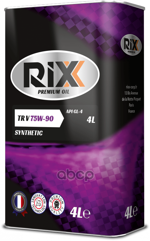 

Трансмиссионное масло RIXX RX0002TRX 75W-90 GL-4