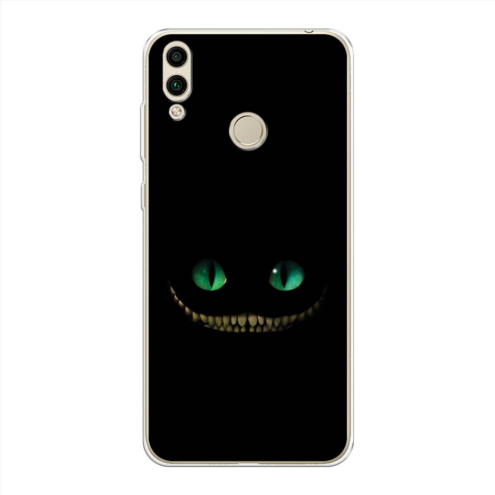 

Чехол Awog на Honor 8C "Зеленоглазый чеширский кот", Черный, 67150-10
