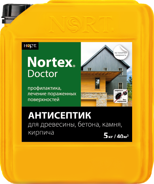 

Антисептик Нортекс-Доктор для древесины, бетона, камня, кирпича (5 кг )