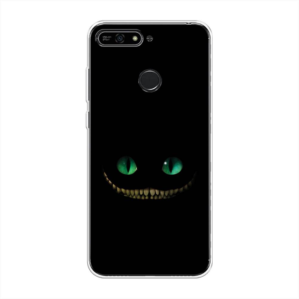 

Чехол Awog на Honor 7A Pro "Зеленоглазый чеширский кот", Черный, 65450-10